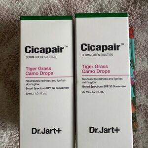TWO NEW Dr. Jart+ Cicapair™ Camo Drops Tinted Serum SPF 35